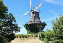 Історичний млин серед відомих палацових комплексів Сан-Сусі