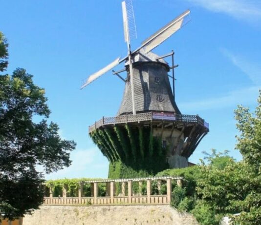 Історичний млин серед відомих палацових комплексів Сан-Сусі